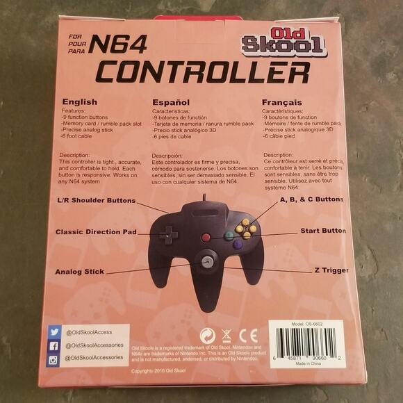 N64 Controller - Blue (NEW) - Nintendo64 - Nintendo - Picture 4 of 5